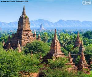 yapboz Dinî yapılar Bagan, Myanmar